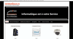 Desktop Screenshot of informagique.ch