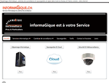 Tablet Screenshot of informagique.ch
